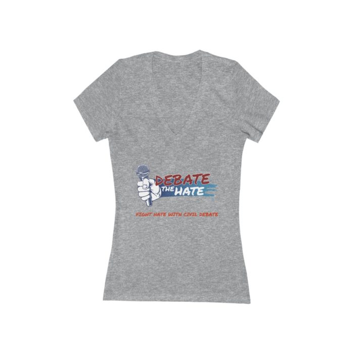 DTH Women's Short Sleeve Deep V-Neck Tee - Image 4