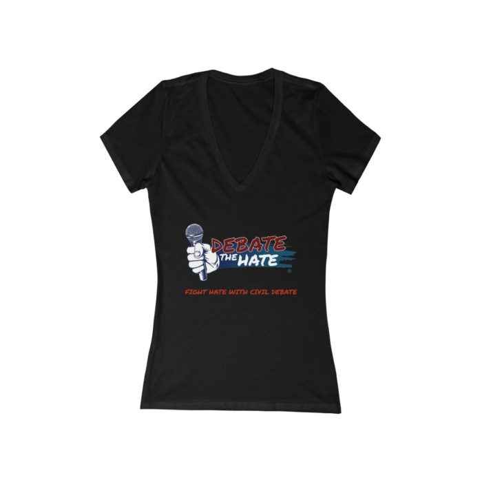 DTH Women's Short Sleeve Deep V-Neck Tee - Image 3
