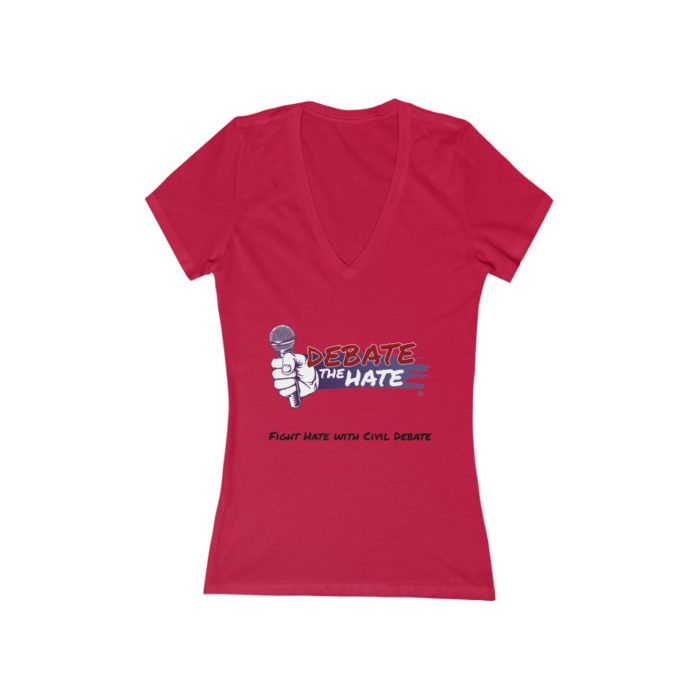 DTH Women's Short Sleeve Deep V-Neck Tee - Image 7